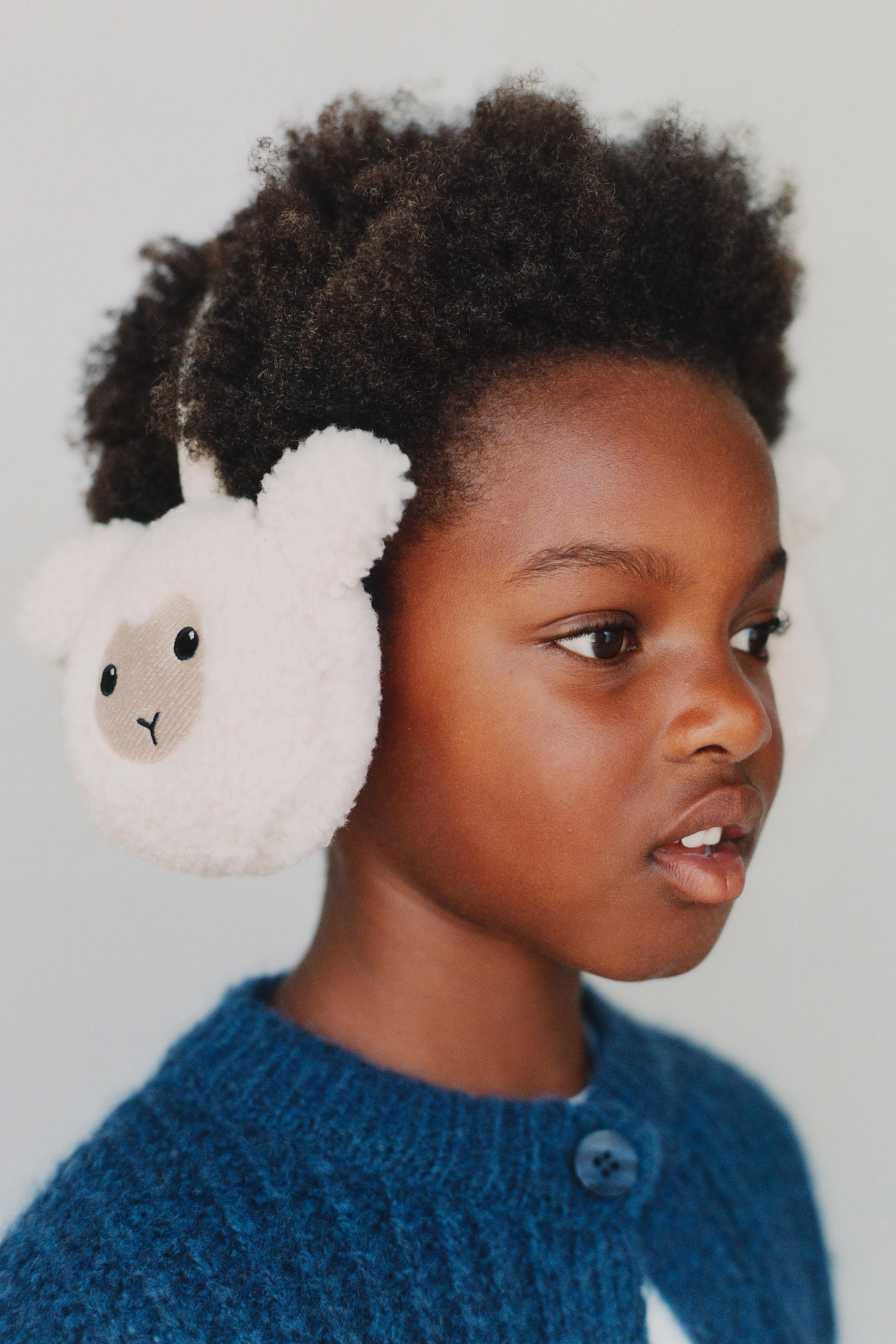 SHEEP FAUX SHEARLING EAR MUFFS